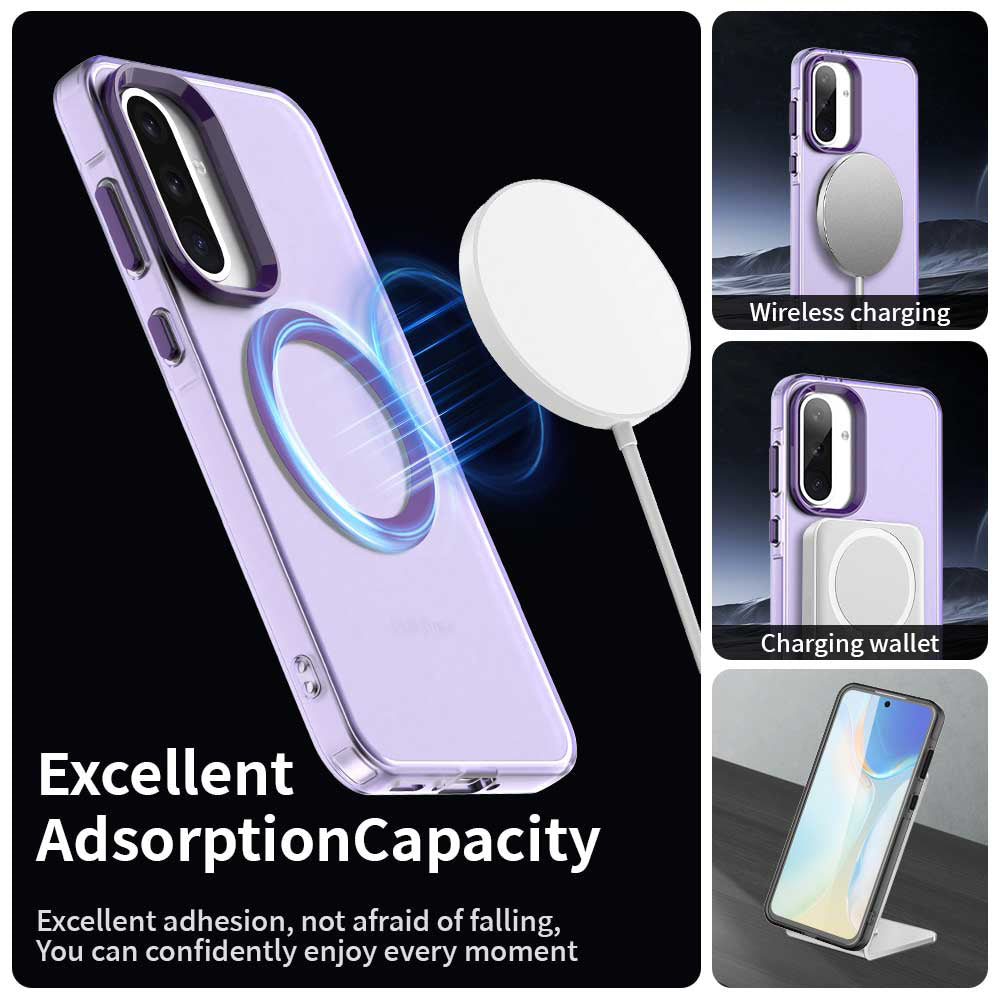 MagSafe Case for Samsung Galaxy A36 A366, Techsuit, CandyCase, Purple