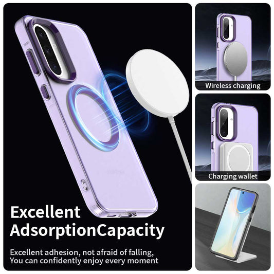 MagSafe-etui til Samsung Galaxy A36 A366, Techsuit, CandyCase, Lilla
