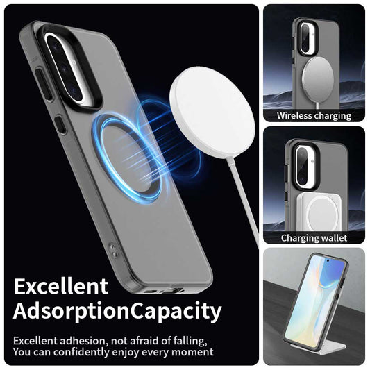 MagSafe-etui til Samsung Galaxy A36 A366, Techsuit, CandyCase, Sort