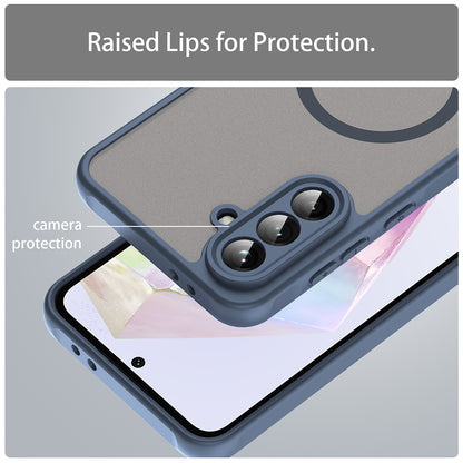 MagSafe-etui til Samsung Galaxy A36 A366, Techsuit, HaloFrost II, Mørkeblå