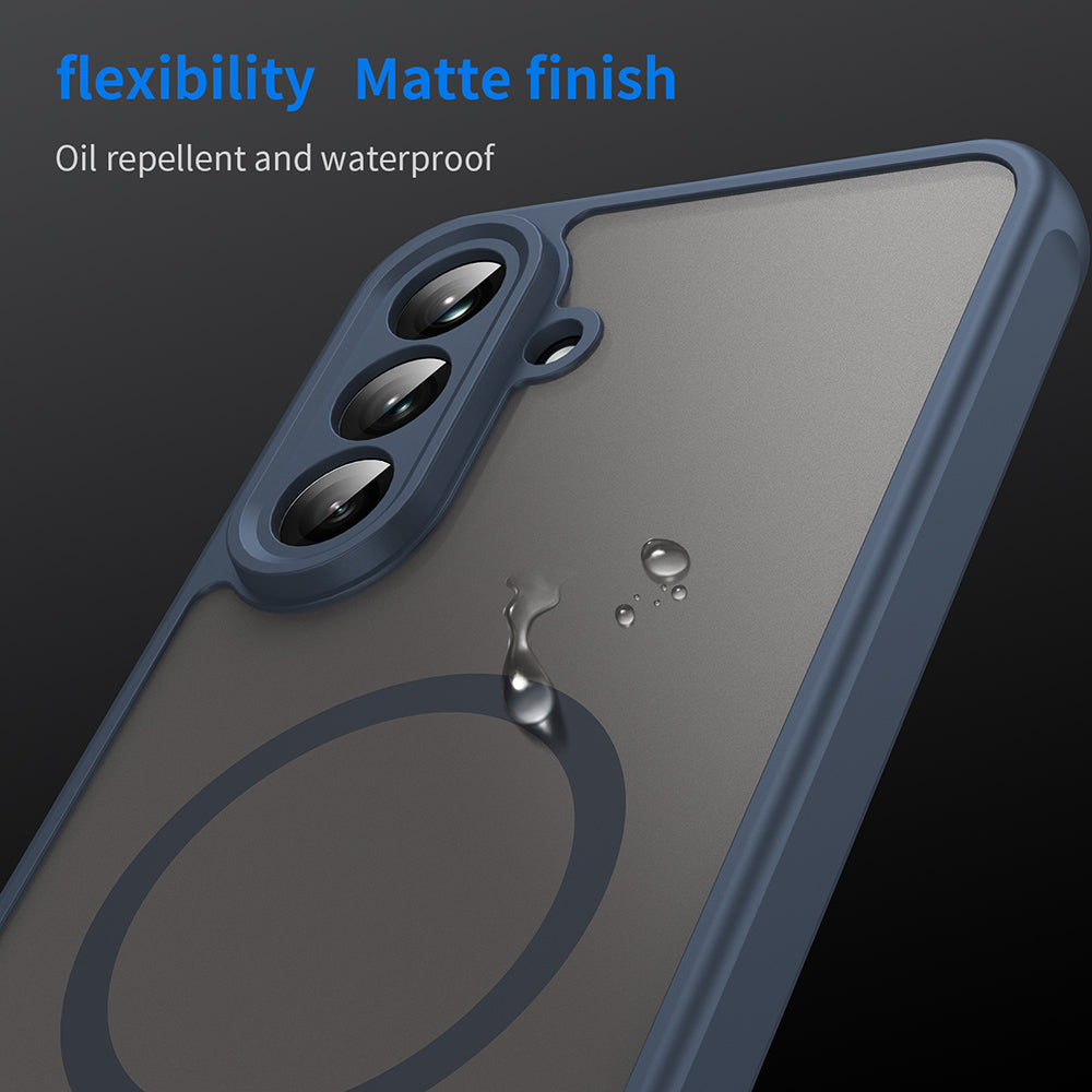 MagSafe-etui til Samsung Galaxy A36 A366, Techsuit, HaloFrost II, Mørkeblå