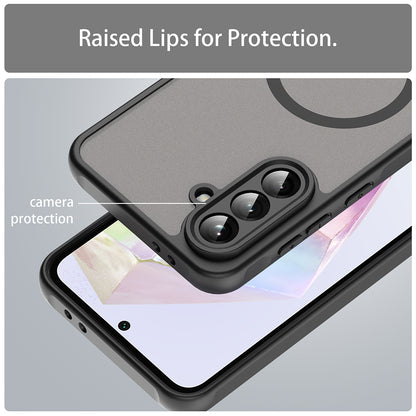 MagSafe-etui til Samsung Galaxy A36 A366, Techsuit, HaloFrost II, Sort