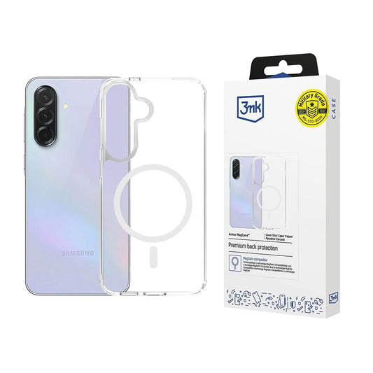 MagSafe cover til Samsung Galaxy A37 5G, 3MK, Armor MagCase, Gennemsigtig