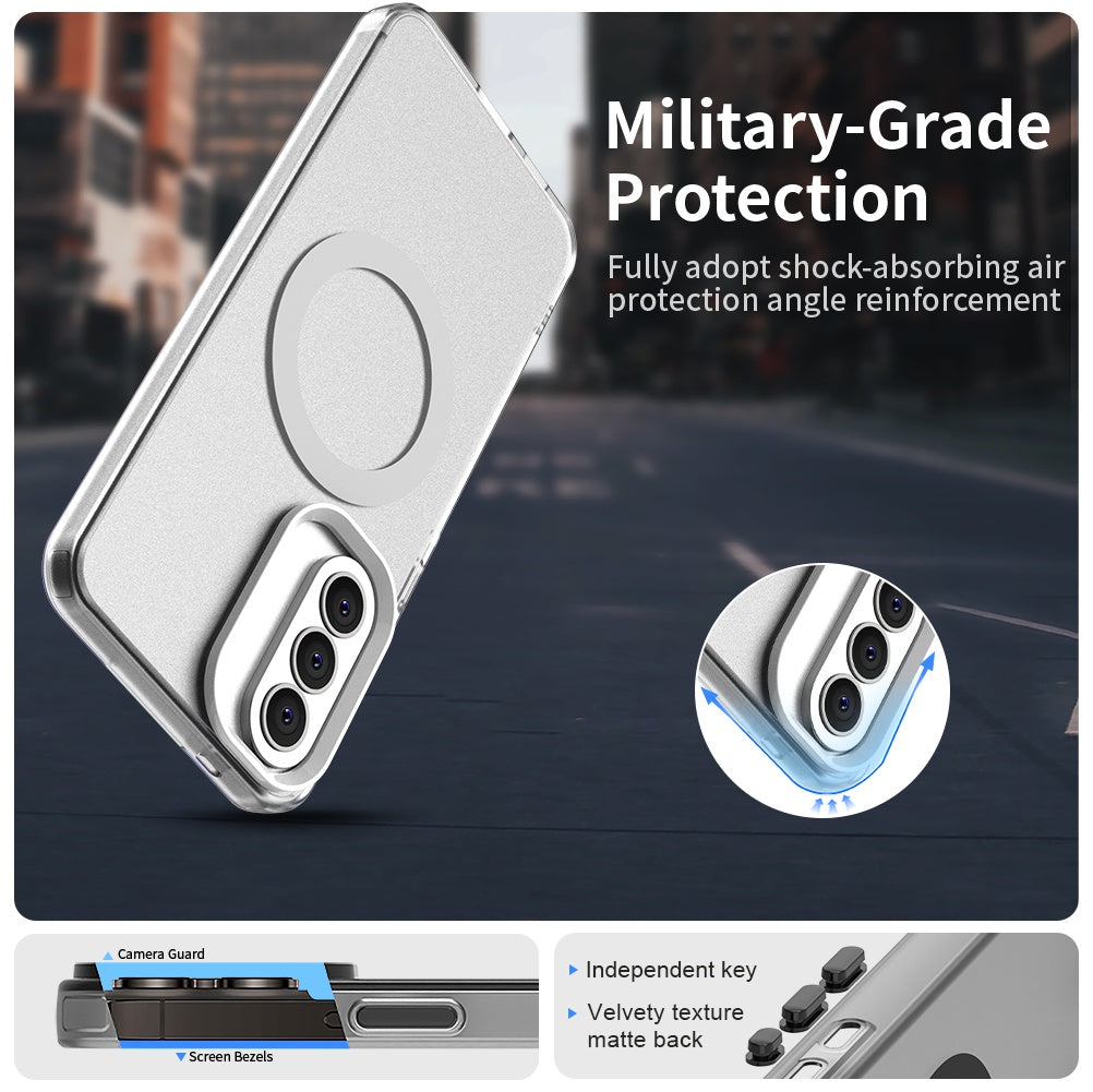 MagSafe cover til Samsung Galaxy A37 5G, Techsuit, CandyCase, Hvid