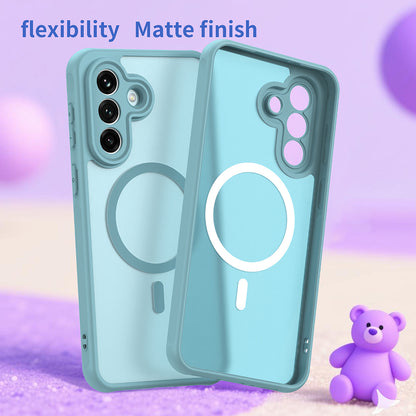 MagSafe Case for Samsung Galaxy A37 5G, Techsuit, HaloFrost II, Light Green