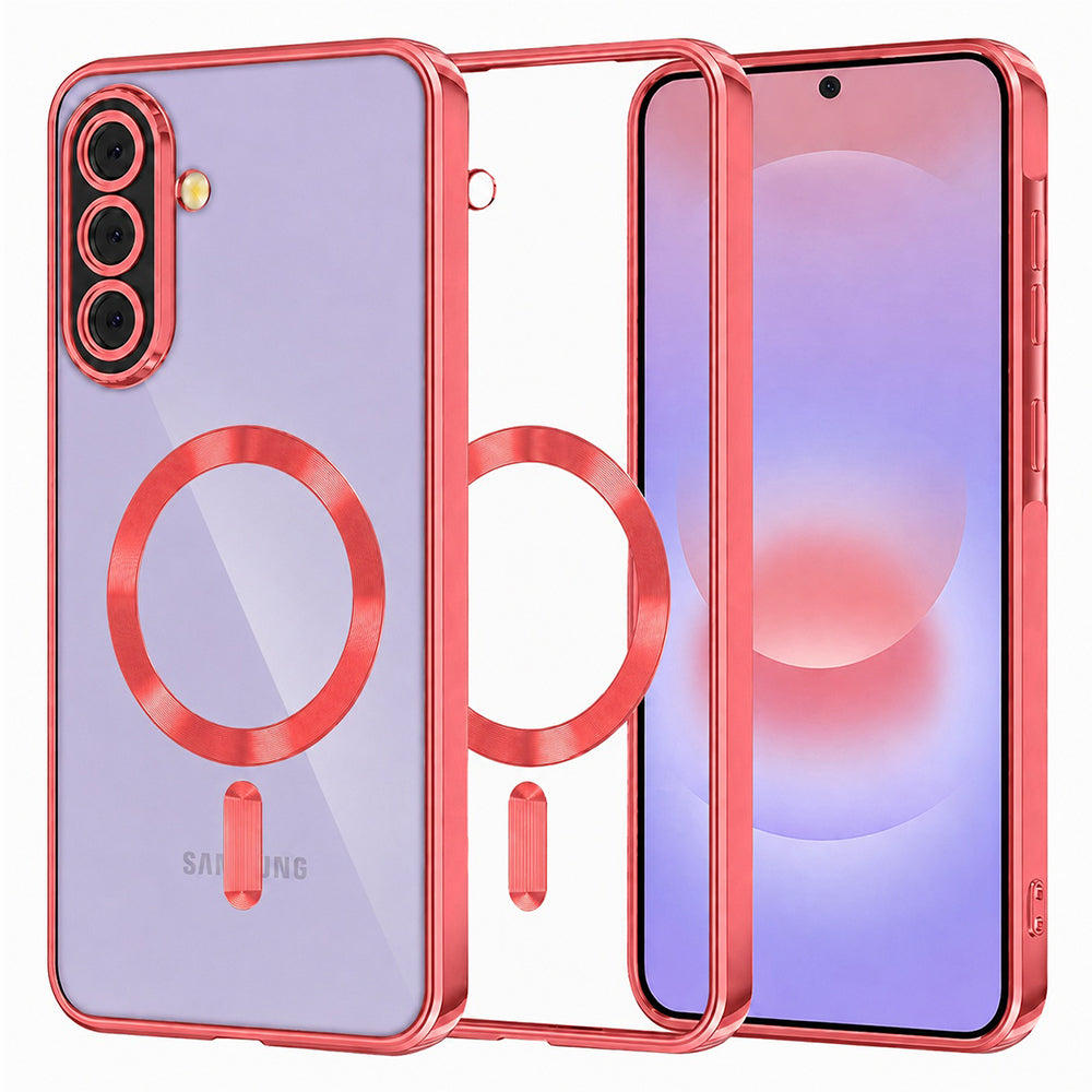 MagSafe-etui til Samsung Galaxy A37 5G, Techsuit, Luxury Crystal, Rød