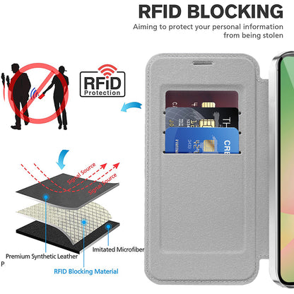 MagSafe cover til Samsung Galaxy A37 5G, Techsuit, SmartMag Book, Grå