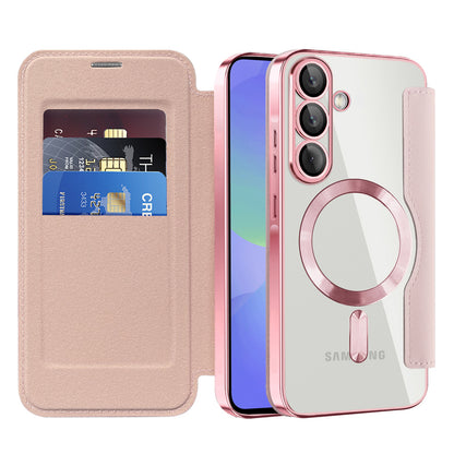 MagSafe cover til Samsung Galaxy A37 5G, Techsuit, SmartMag Book, Pink
