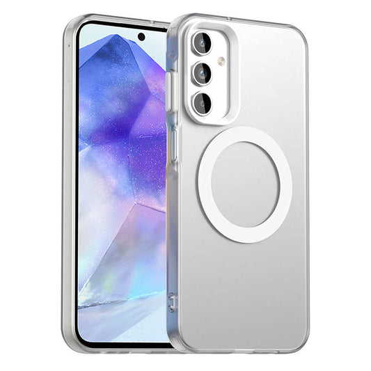 MagSafe-etui til Samsung Galaxy A55 5G A556, Techsuit, CandyCase, Hvid