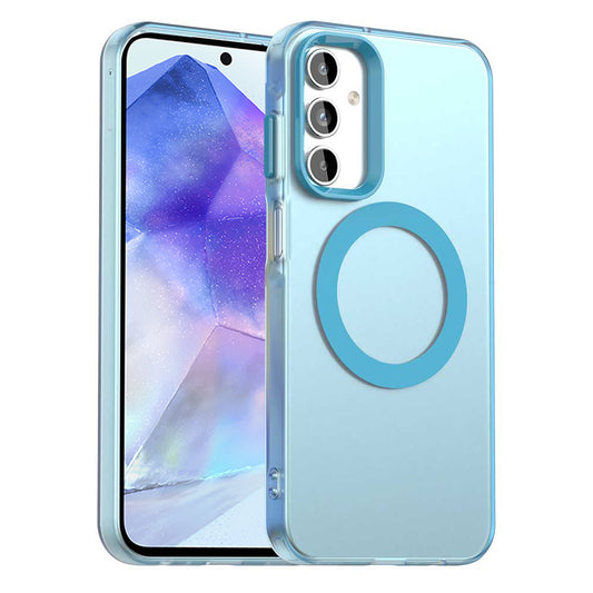 MagSafe-etui til Samsung Galaxy A55 5G A556, Techsuit, CandyCase, Blå