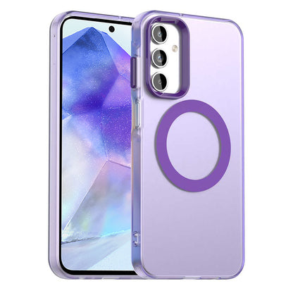 MagSafe-etui til Samsung Galaxy A55 5G A556, Techsuit, CandyCase, Lilla