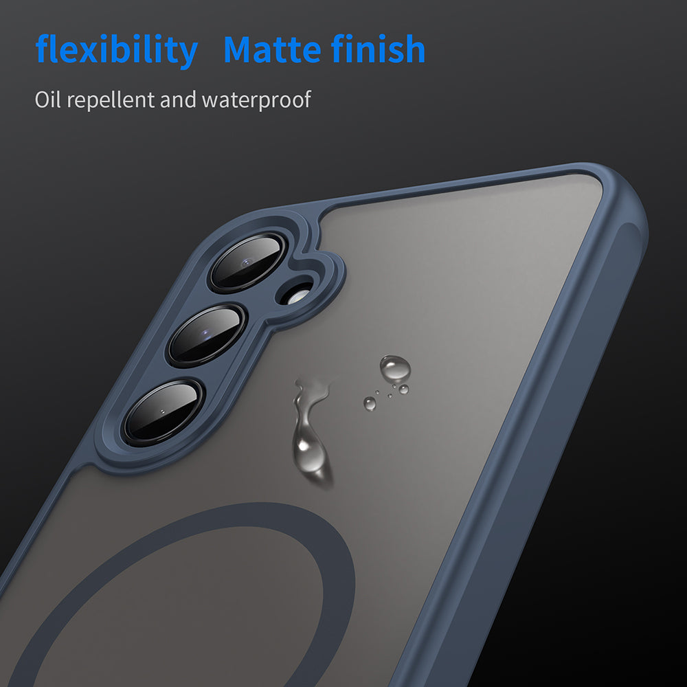 MagSafe-etui til Samsung Galaxy A55 5G A556, Techsuit, HaloFrost II, Mørkeblå
