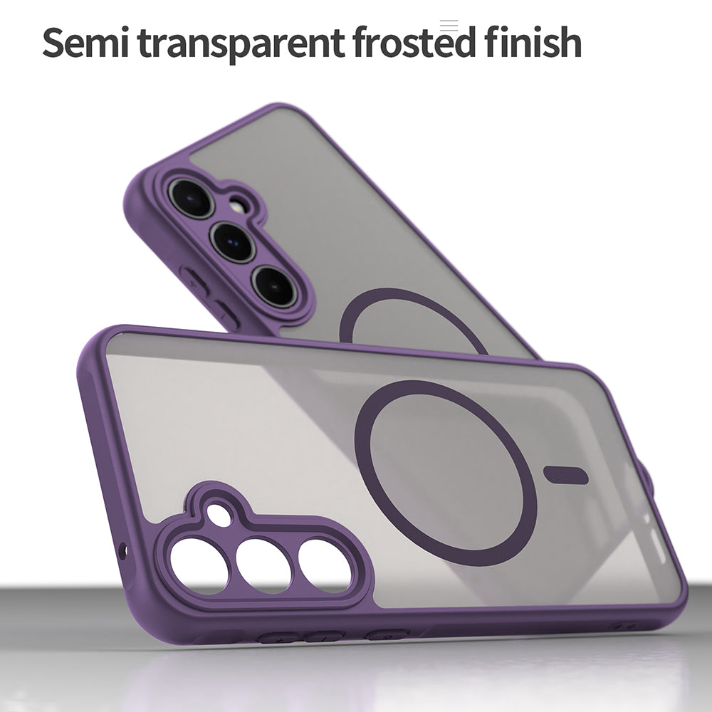 MagSafe-etui til Samsung Galaxy A55 5G A556, Techsuit, HaloFrost II, Lilla