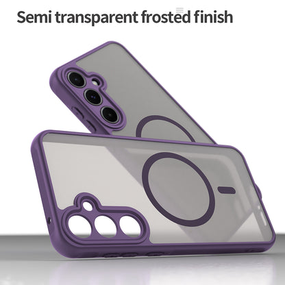 MagSafe-etui til Samsung Galaxy A55 5G A556, Techsuit, HaloFrost II, Lilla