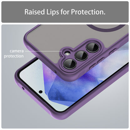 MagSafe-etui til Samsung Galaxy A55 5G A556, Techsuit, HaloFrost II, Lilla