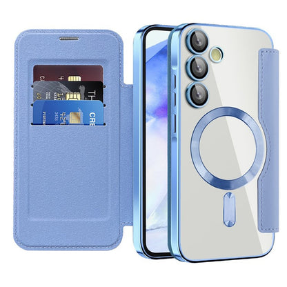 MagSafe-etui til Samsung Galaxy A55 5G A556, Techsuit, SmartMag Book, Blå