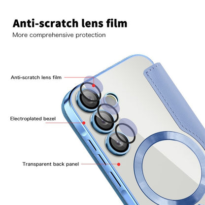 MagSafe-etui til Samsung Galaxy A55 5G A556, Techsuit, SmartMag Book, Blå