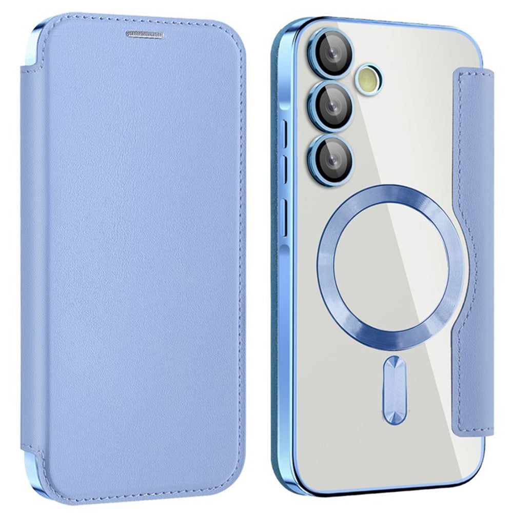 MagSafe-etui til Samsung Galaxy A55 5G A556, Techsuit, SmartMag Book, Blå