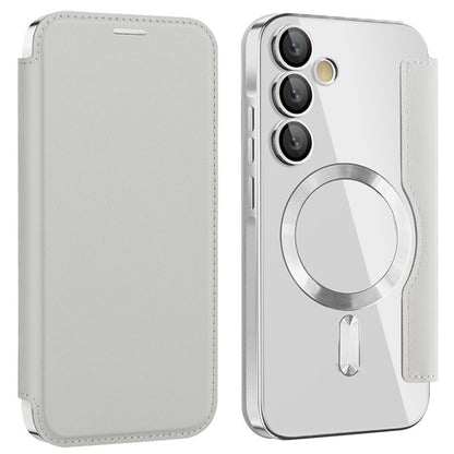MagSafe-etui til Samsung Galaxy A55 5G A556, Techsuit, SmartMag Book, Grå
