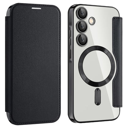 MagSafe-etui til Samsung Galaxy A55 5G A556, Techsuit, SmartMag Book, Sort