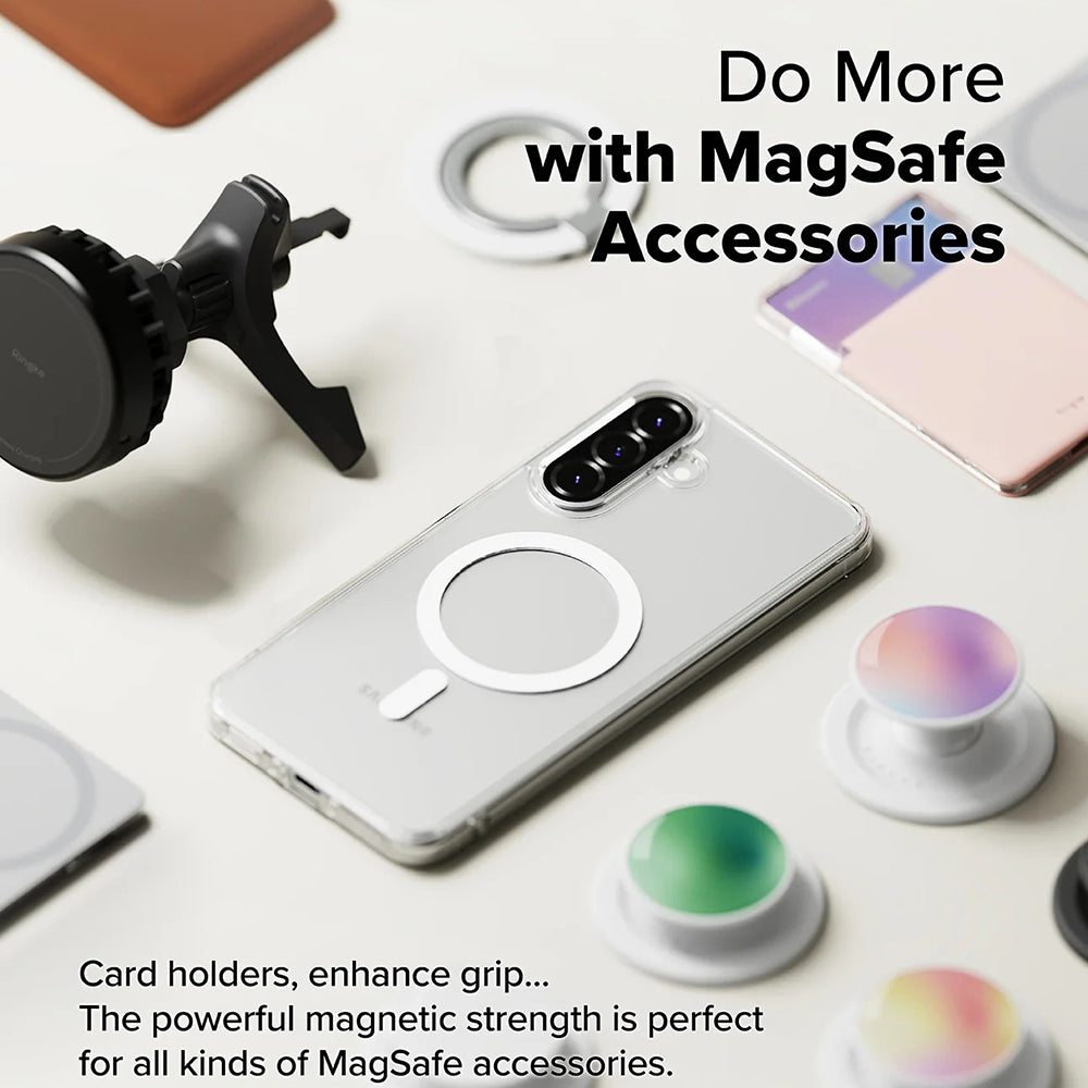 MagSafe-etui til Samsung Galaxy A56 A566 / A36 A366, Ringke, Fusion, Transparent