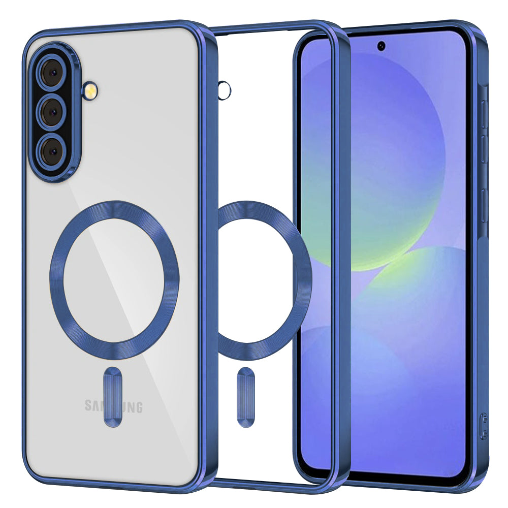 MagSafe-etui til Samsung Galaxy A56 A566 / A36 A366, Techsuit, Luxury Crystal, Mørkeblå