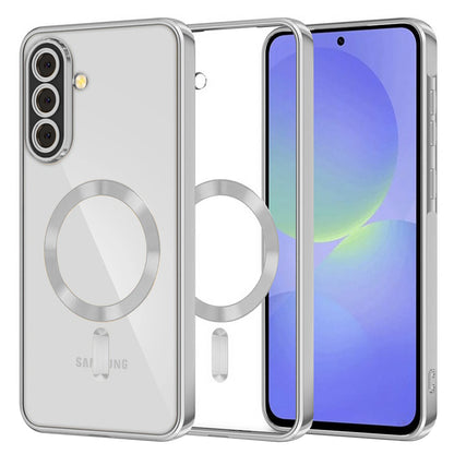 MagSafe-etui til Samsung Galaxy A56 A566 / A36 A366, Techsuit, Luxury Crystal, Sølv