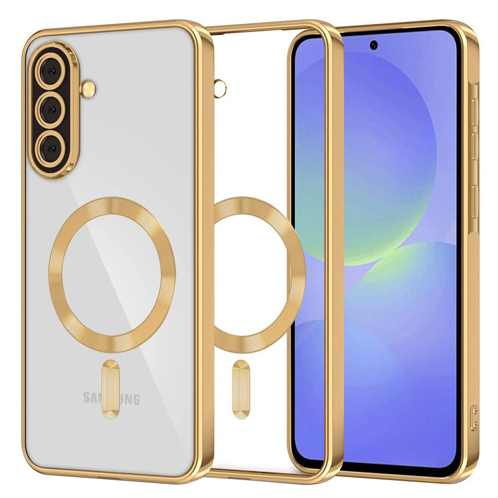 MagSafe-etui til Samsung Galaxy A56 A566 / A36 A366, Techsuit, Luxury Crystal, Guld