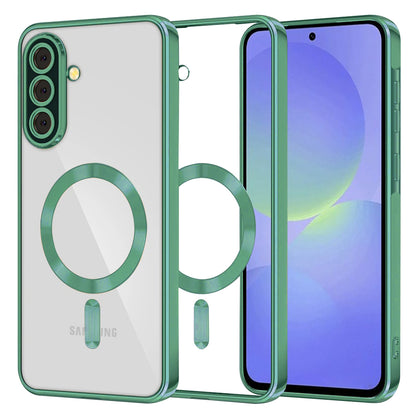 MagSafe-etui til Samsung Galaxy A56 A566 / A36 A366, Techsuit, Luxury Crystal, Lysegrøn