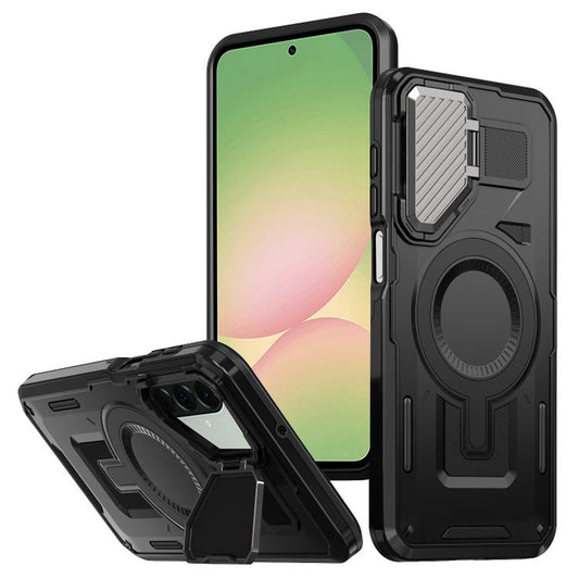 MagSafe-etui til Samsung Galaxy A56 A566, Techsuit, CamVault, Sort