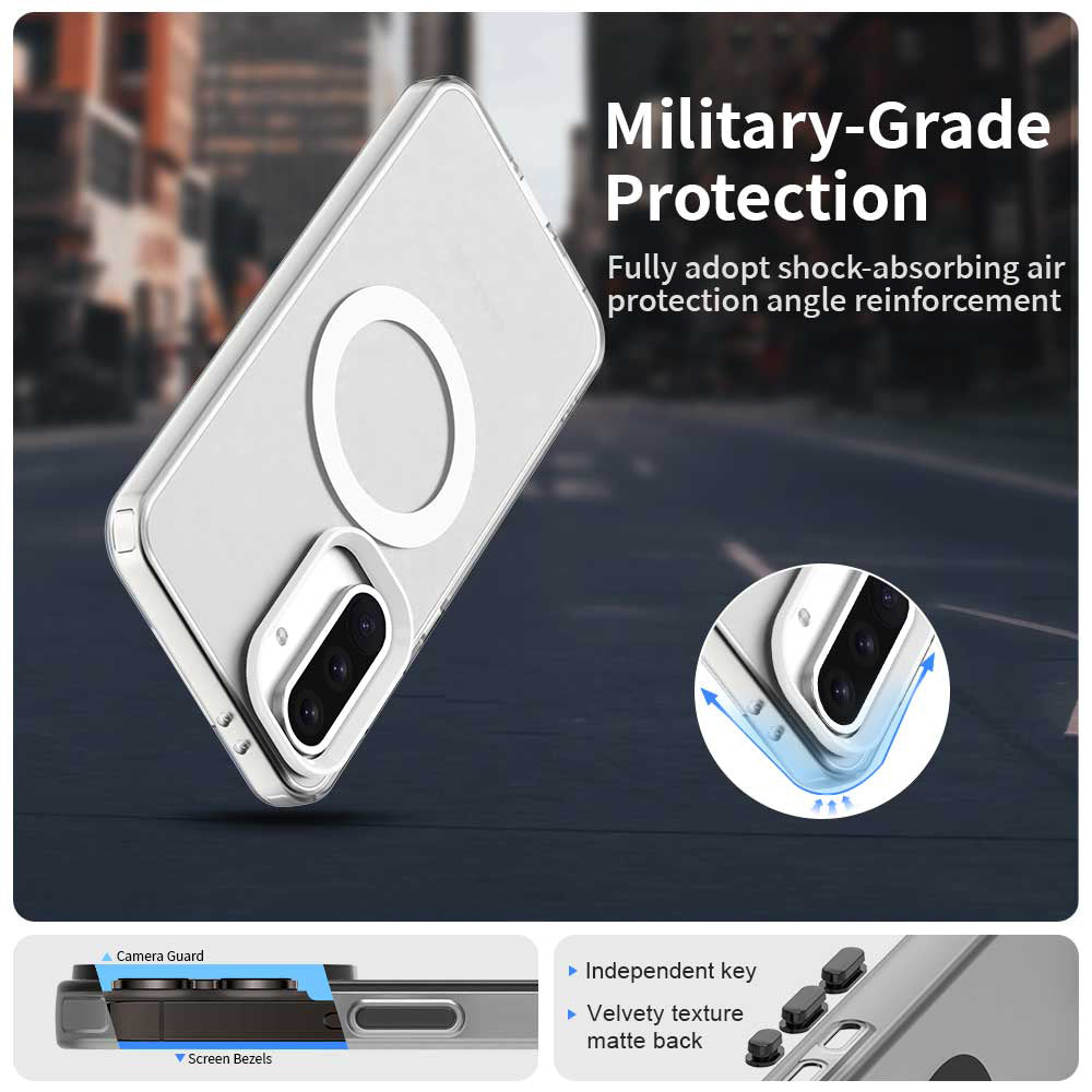 MagSafe Case for Samsung Galaxy A56 A566, Techsuit, CandyCase, White