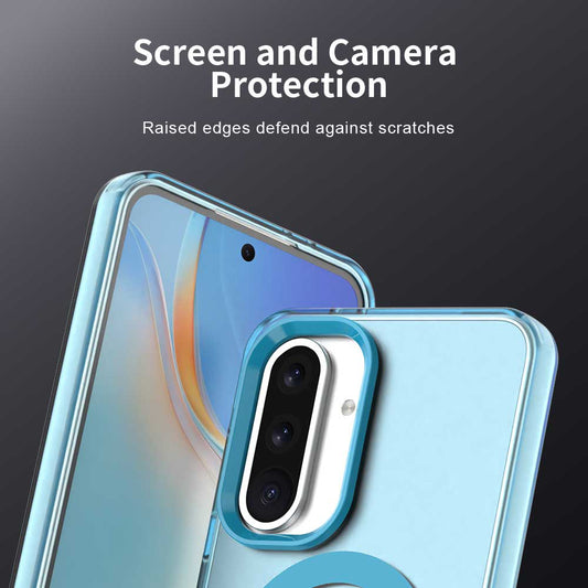 MagSafe-etui til Samsung Galaxy A56 A566, Techsuit, CandyCase, Blå