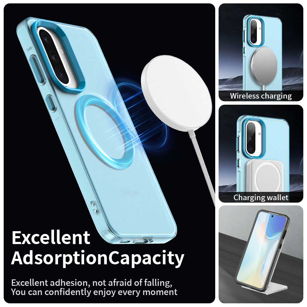 MagSafe-etui til Samsung Galaxy A56 A566, Techsuit, CandyCase, Blå