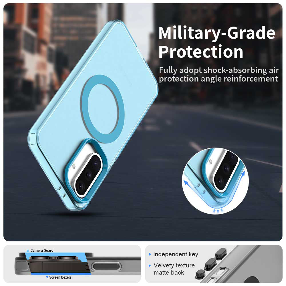 MagSafe-etui til Samsung Galaxy A56 A566, Techsuit, CandyCase, Blå