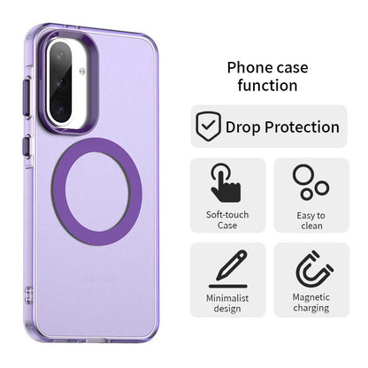 MagSafe-etui til Samsung Galaxy A56 A566, Techsuit, CandyCase, Lilla