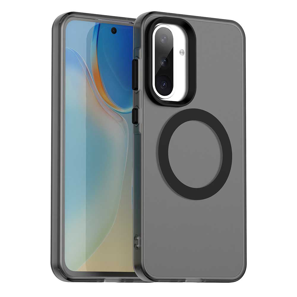 MagSafe-etui til Samsung Galaxy A56 A566, Techsuit, CandyCase, Sort