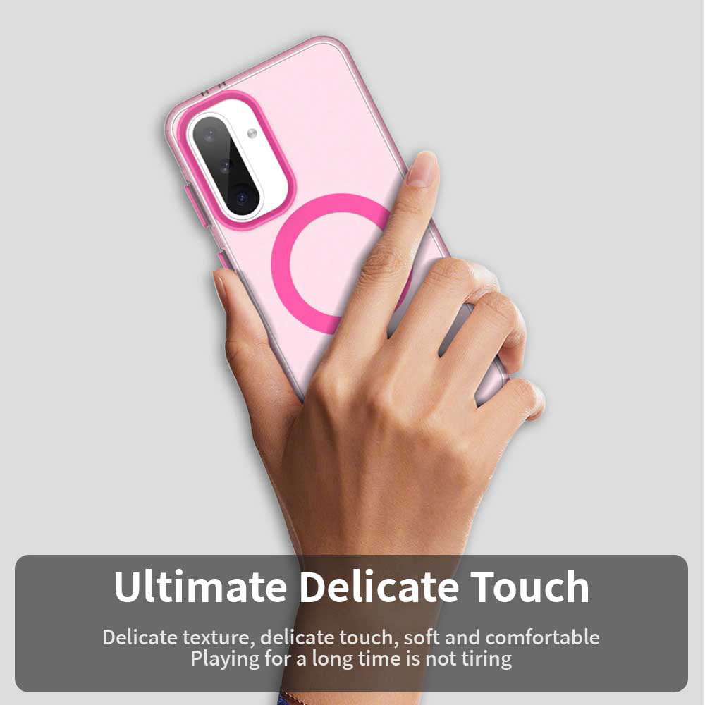 MagSafe-etui til Samsung Galaxy A56 A566, Techsuit, CandyCase, Lyserød