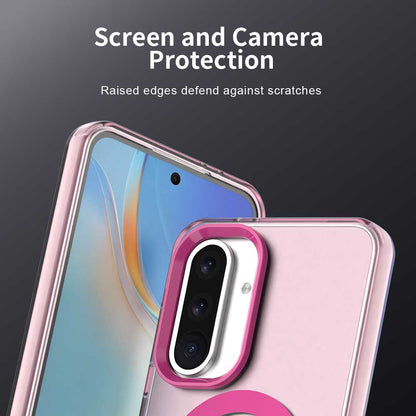 MagSafe-etui til Samsung Galaxy A56 A566, Techsuit, CandyCase, Lyserød