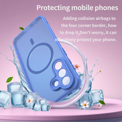 MagSafe cover til Samsung Galaxy A56 A566, Techsuit, HaloFrost II, Blå