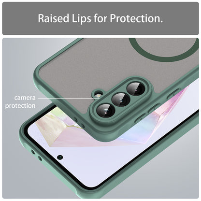 MagSafe-etui til Samsung Galaxy A56 A566, Techsuit, HaloFrost II, Grøn
