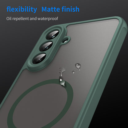 MagSafe-etui til Samsung Galaxy A56 A566, Techsuit, HaloFrost II, Grøn