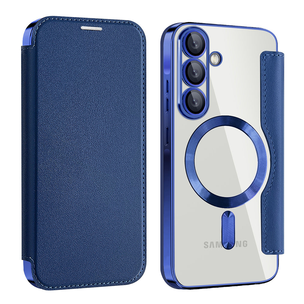 MagSafe-etui til Samsung Galaxy A56 A566, Techsuit, SmartMag Book, Blå