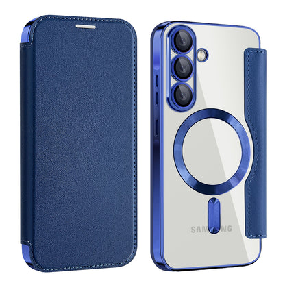 MagSafe-etui til Samsung Galaxy A56 A566, Techsuit, SmartMag Book, Blå