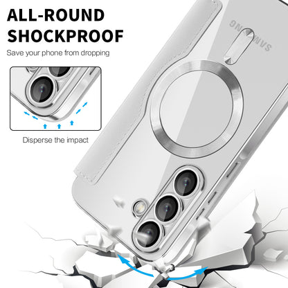 MagSafe-etui til Samsung Galaxy A56 A566, Techsuit, SmartMag Book, Grå