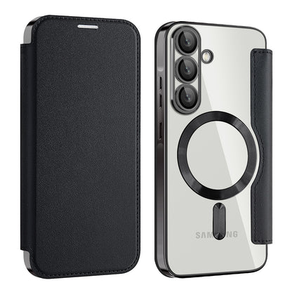 MagSafe-etui til Samsung Galaxy A56 A566, Techsuit, SmartMag Book, Sort