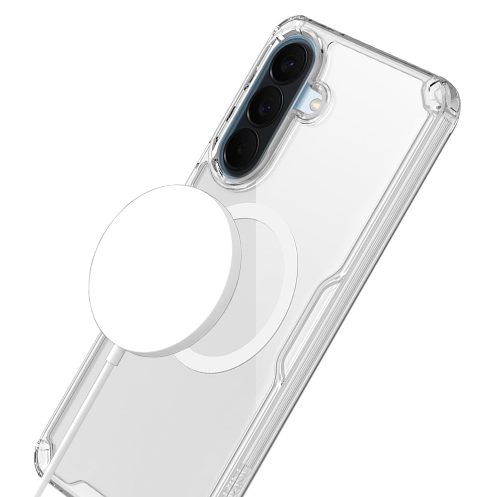 MagSafe-etui til Samsung Galaxy A57 5G, Nillkin, Nature Pro, Hvid