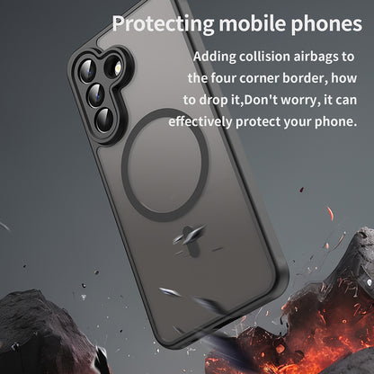 MagSafe cover til Samsung Galaxy A57 5G, Techsuit, HaloFrost II, Sort