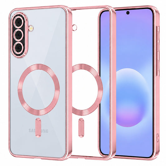 MagSafe-etui til Samsung Galaxy A57 5G, Techsuit, Luxury Crystal, Pink
