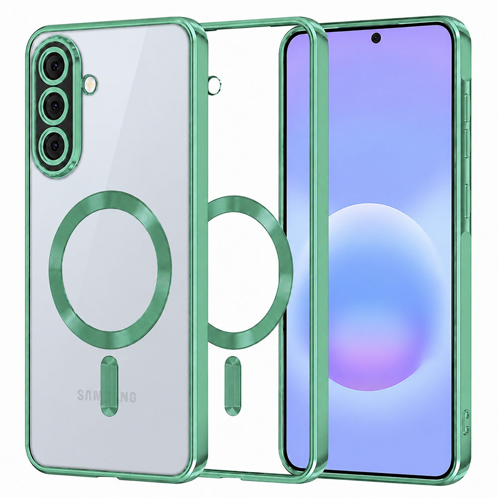 MagSafe-etui til Samsung Galaxy A57 5G, Techsuit, Luxury Crystal, Lysegrøn