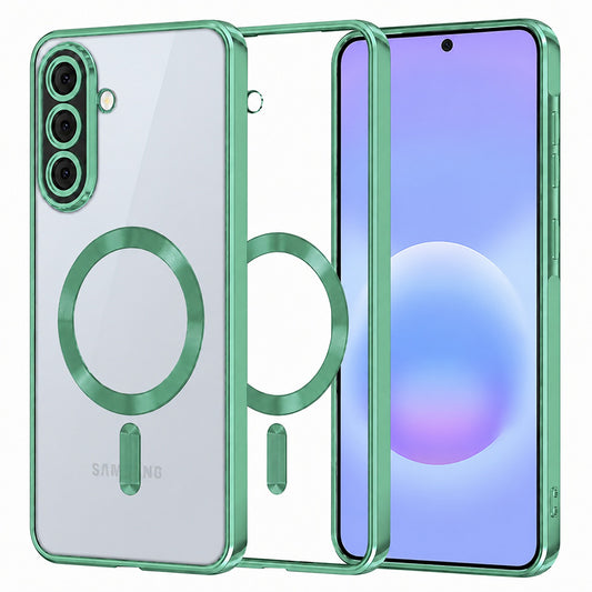 MagSafe-etui til Samsung Galaxy A57 5G, Techsuit, Luxury Crystal, Lysegrøn